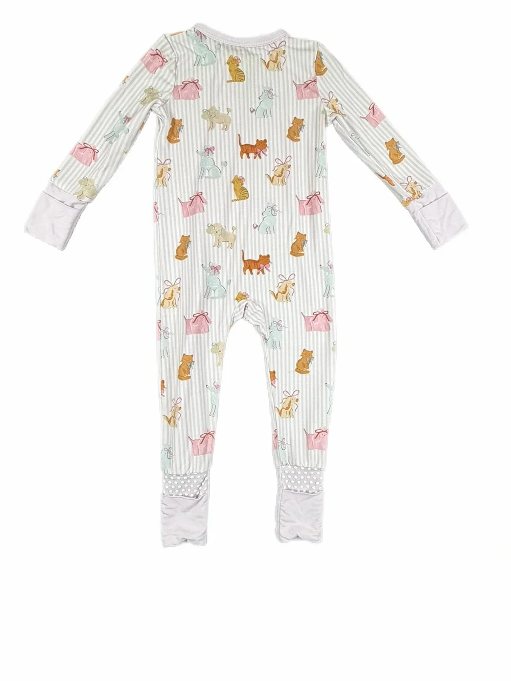 ANGEL DEAR *Like New* Fancy Pets Bamboo Convertible Romper - 6-12M